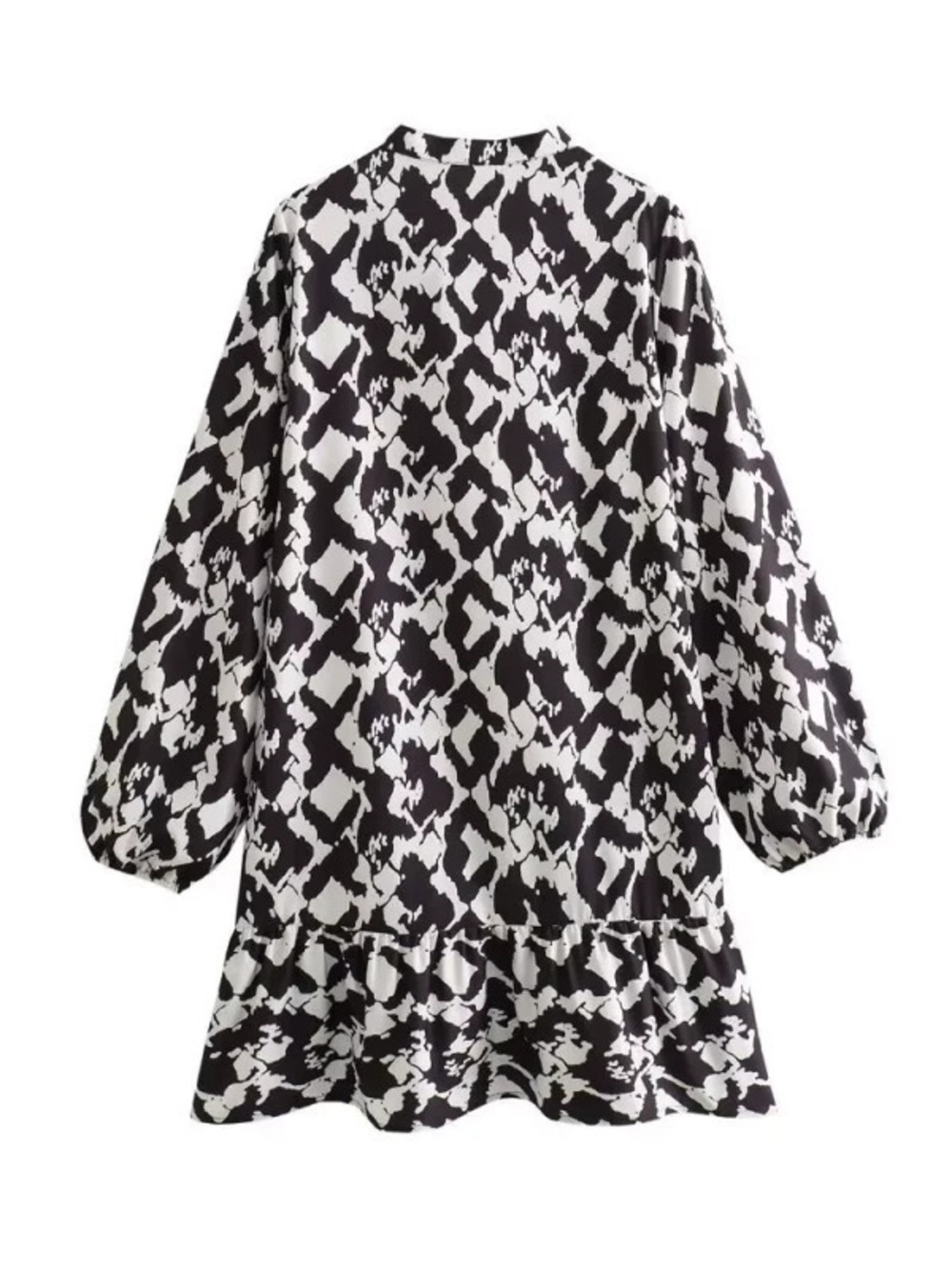 ZARA Spring Long Sleeve Printed Shirtdress